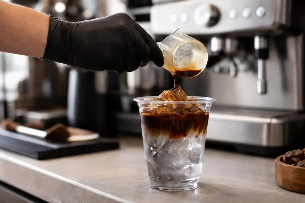iced espresso coffee